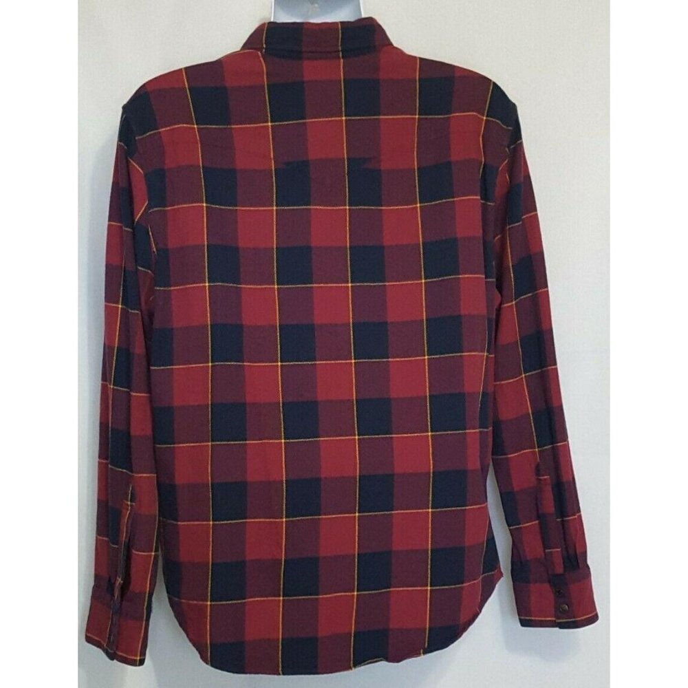 Levi's NBA Cleveland Cavaliers Gridiron Flannel Plaid Shirt Men Size Extra Large - Picture 6 of 10